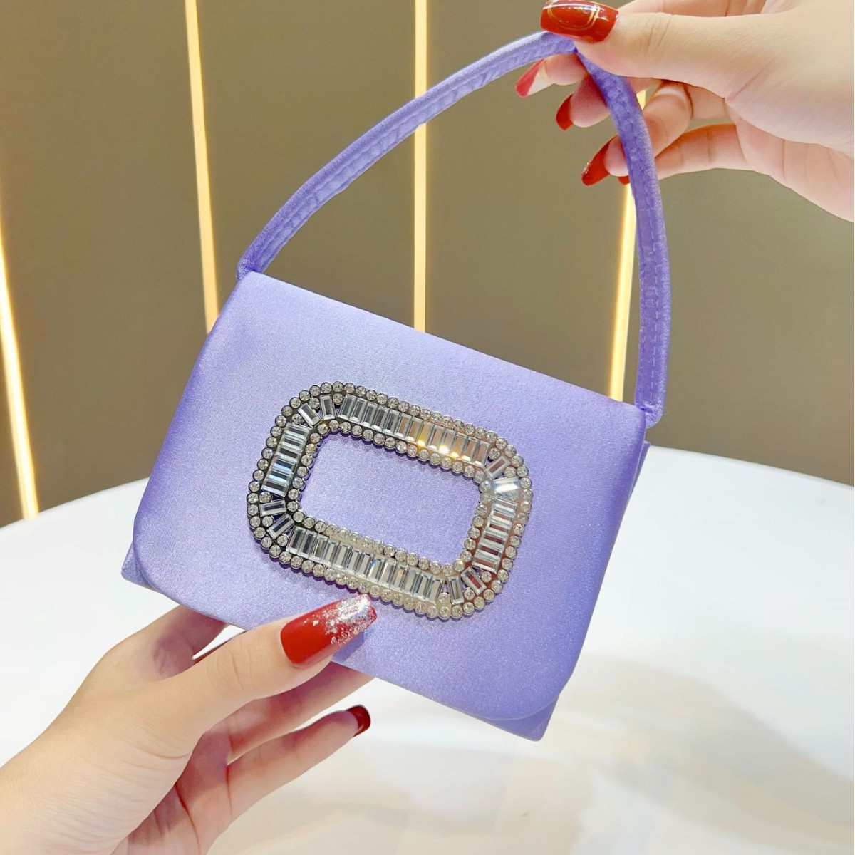Luxury Mini Square กระเป๋าถือผ - Tassel Fringe Trim บทวิจารณ์และราคา