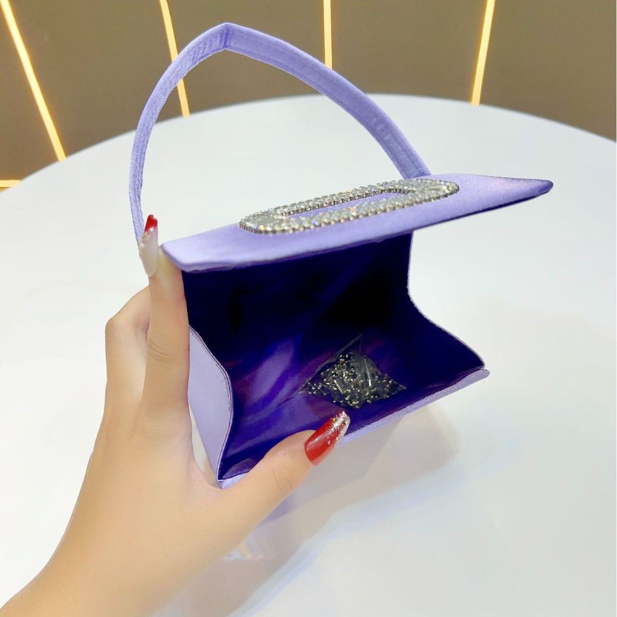 Luxury Mini Square กระเป๋าถือผ - Tassel Fringe Trim บทวิจารณ์และราคา