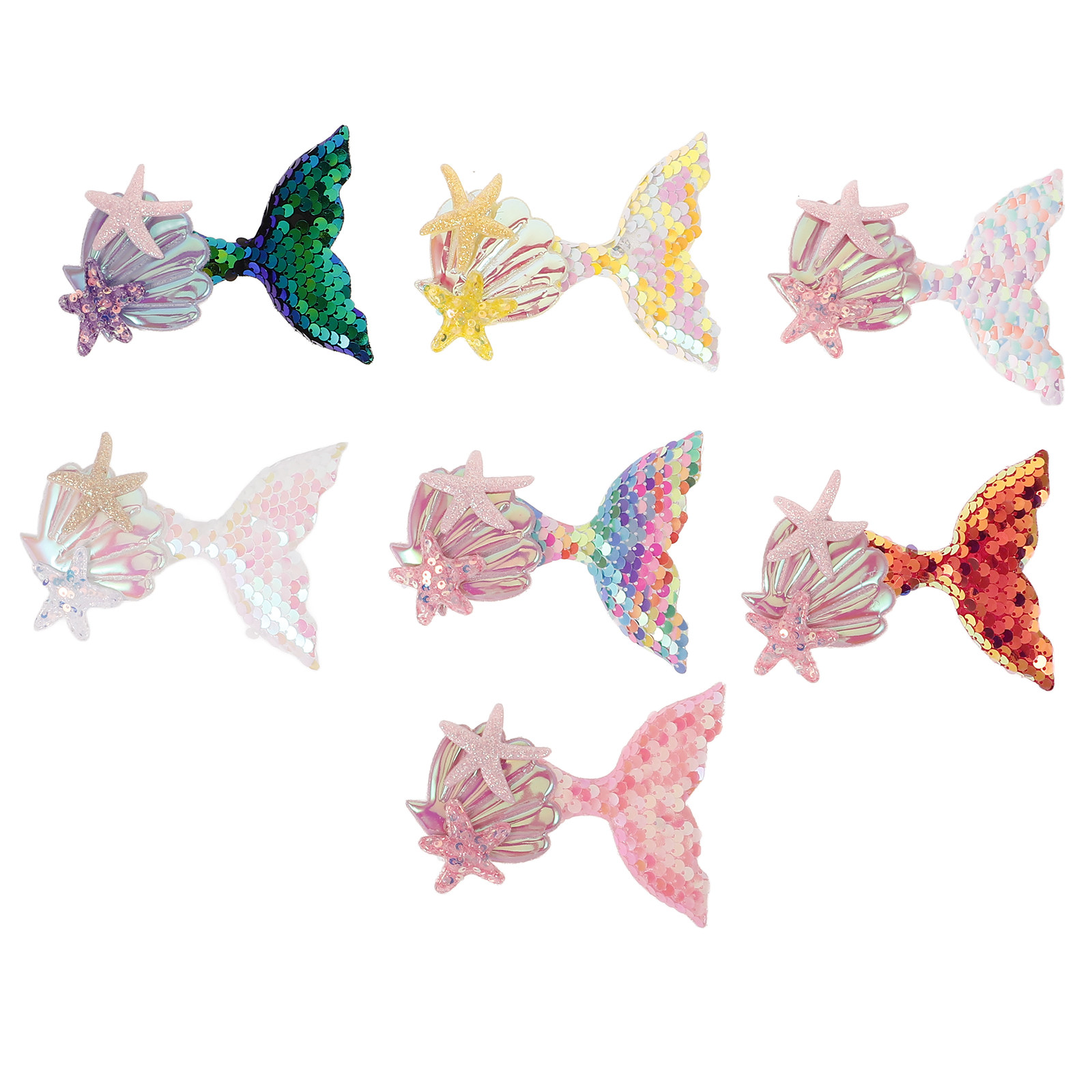 7 ชิ้น แผ่นปะผ้าลายเงือก สำหรั - Embellish Craft บทวิจารณ์และราคา
