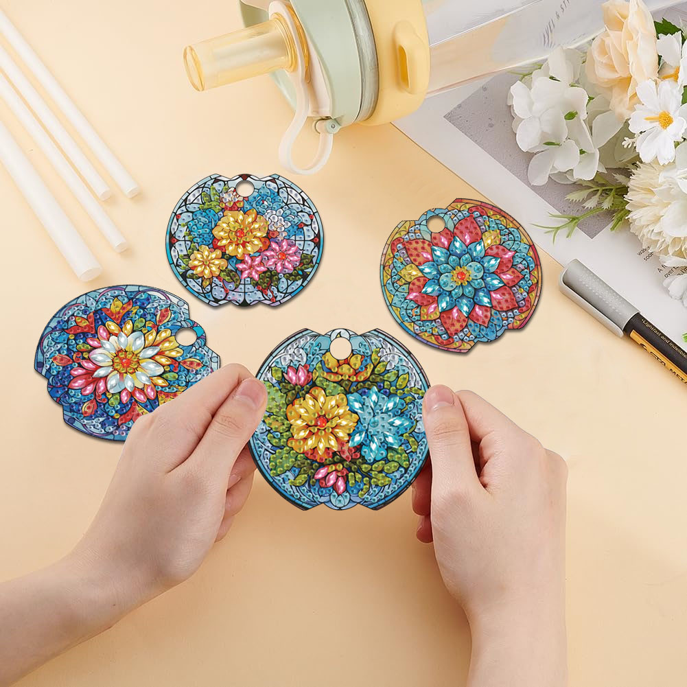 ชุดศิลปะเพชร DIY ดอกไม้ 4 ชิ้น - Embellish Craft บทวิจารณ์และราคา